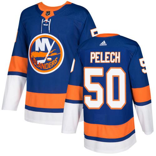 Adidas Men NEW York Islanders #50 Adam Pelech Royal Blue Home Authentic Stitched NHL Jersey